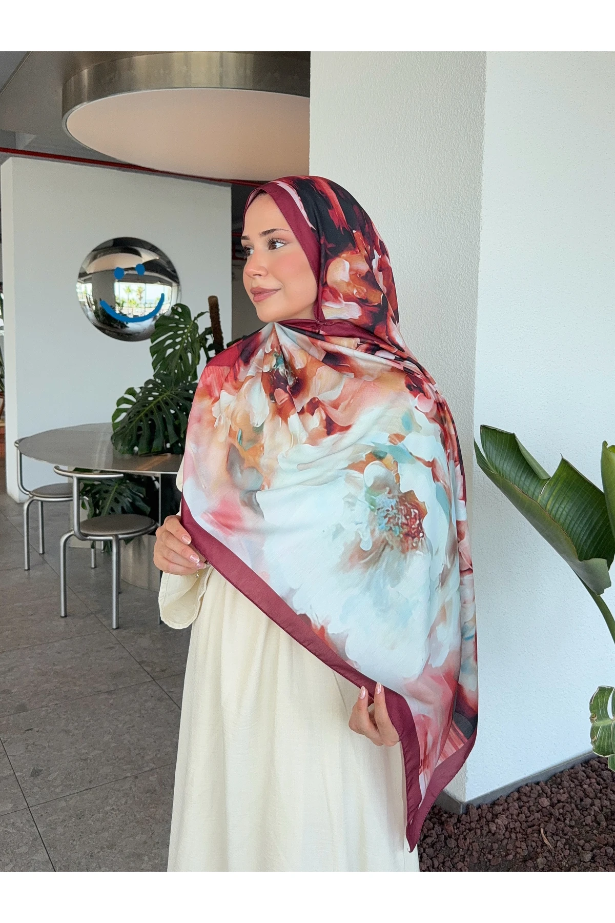 Desenli Pamuk Soft Şal Mena Serisi 