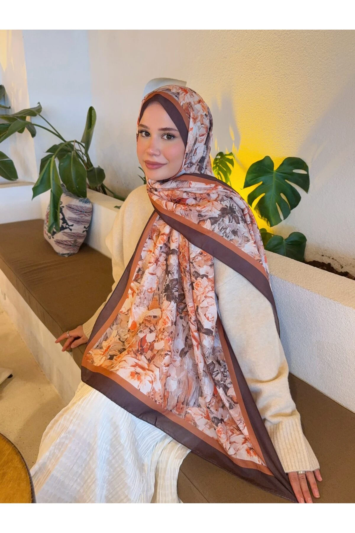 Desenli Pamuk Soft Şal Vera Serisi