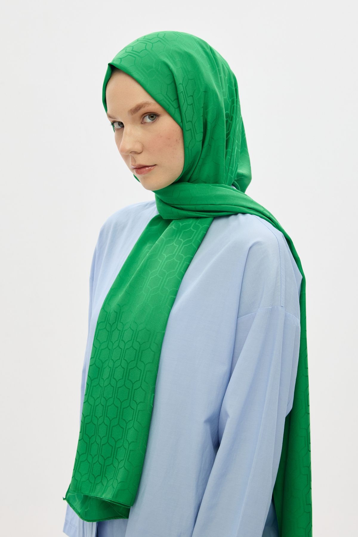 Jakarlı Şal Serisi (Rozet Desen)