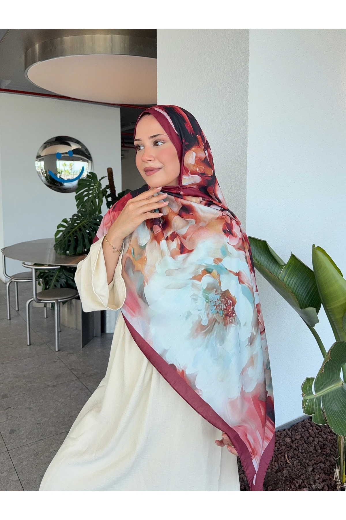 Desenli Pamuk Soft Şal Mena Serisi 