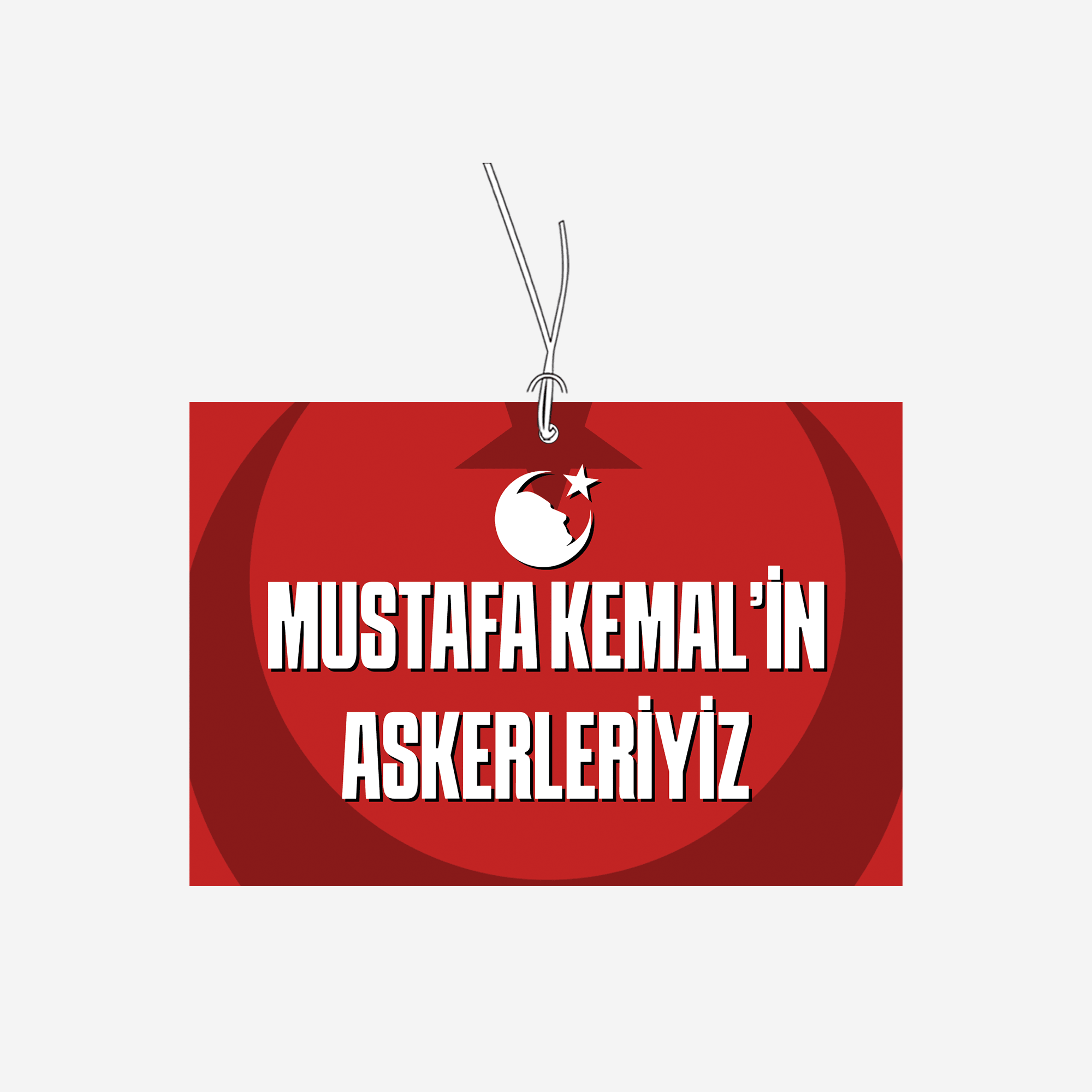 Mustafa Kemal'in Askerleriyiz Tekli Oto Kokusu Paketi | Taraftar Kokuları