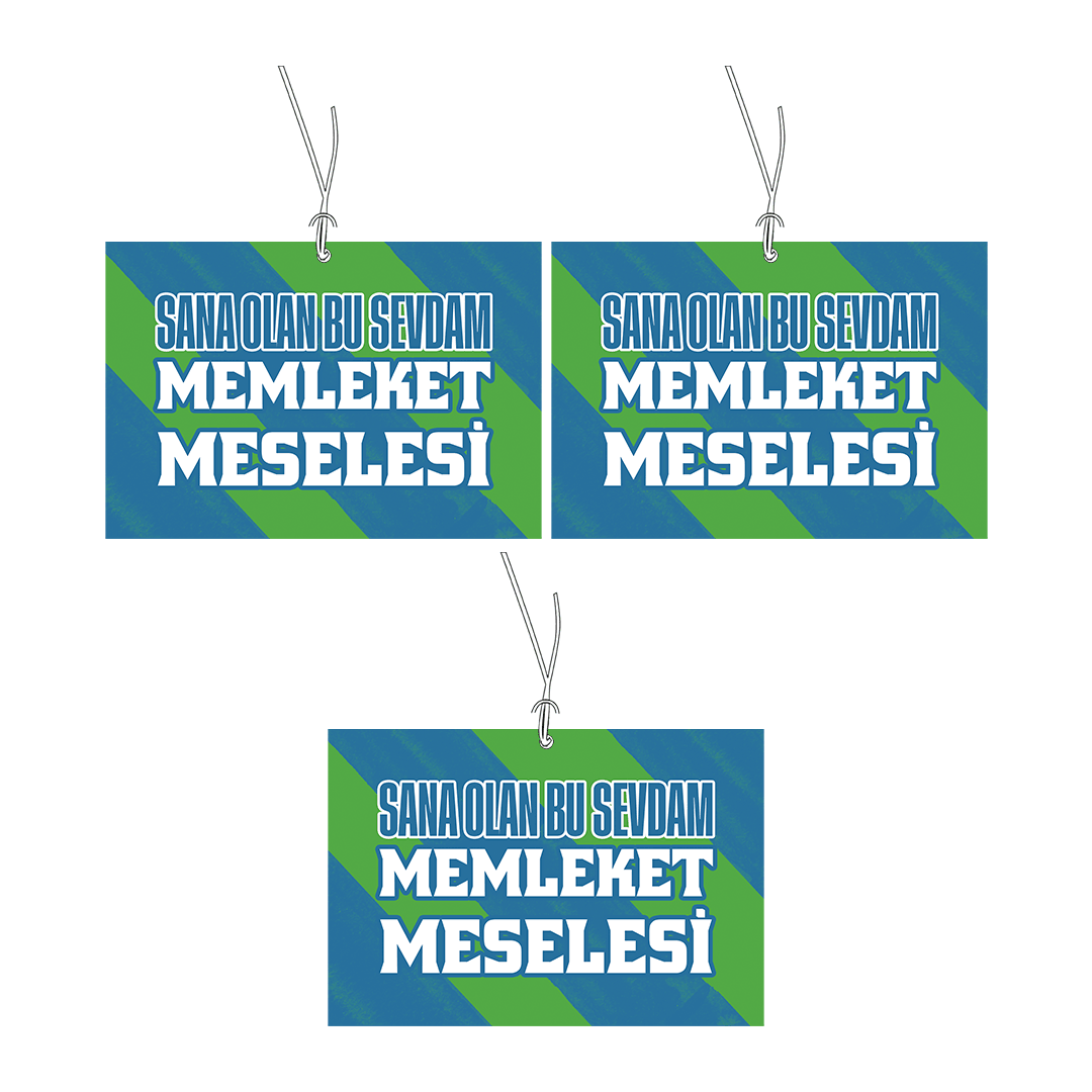 Sana Olan Bu Sevdam Memleket Meselesi Üçlü Koku Dekoru Paketi | Taraftar Kokuları