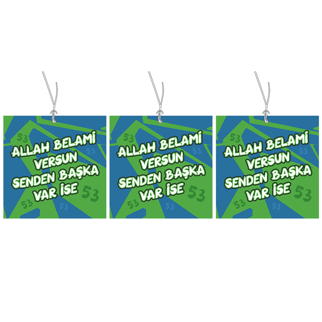 Allah Belamı Versun Koku Dekoru Üçlü Paket | Taraftar Kokuları