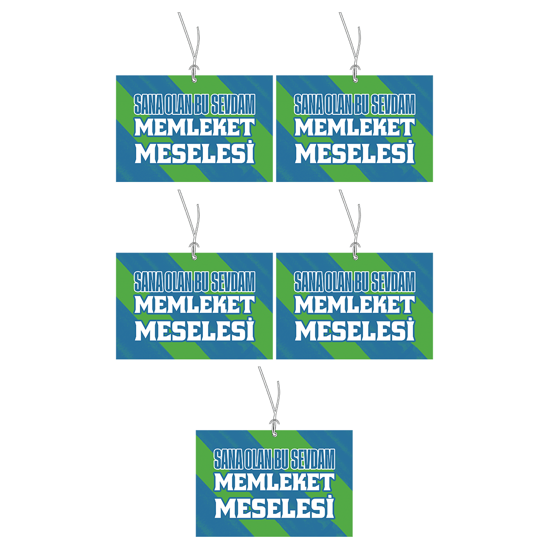 Sana Olan Bu Sevdam Memleket Meselesi Beşli Koku Dekoru Paketi | Taraftar Kokuları