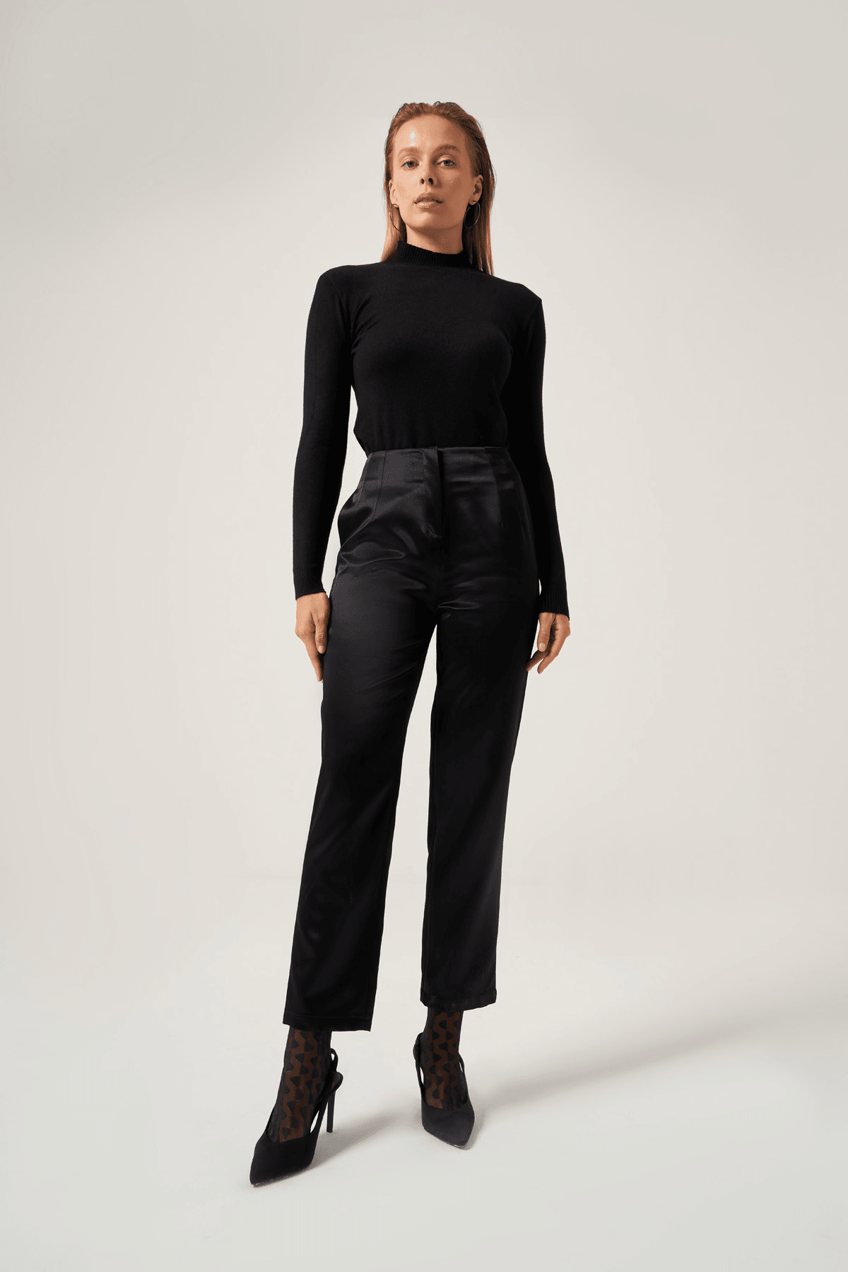 Pensli Saten Pantolon 5804