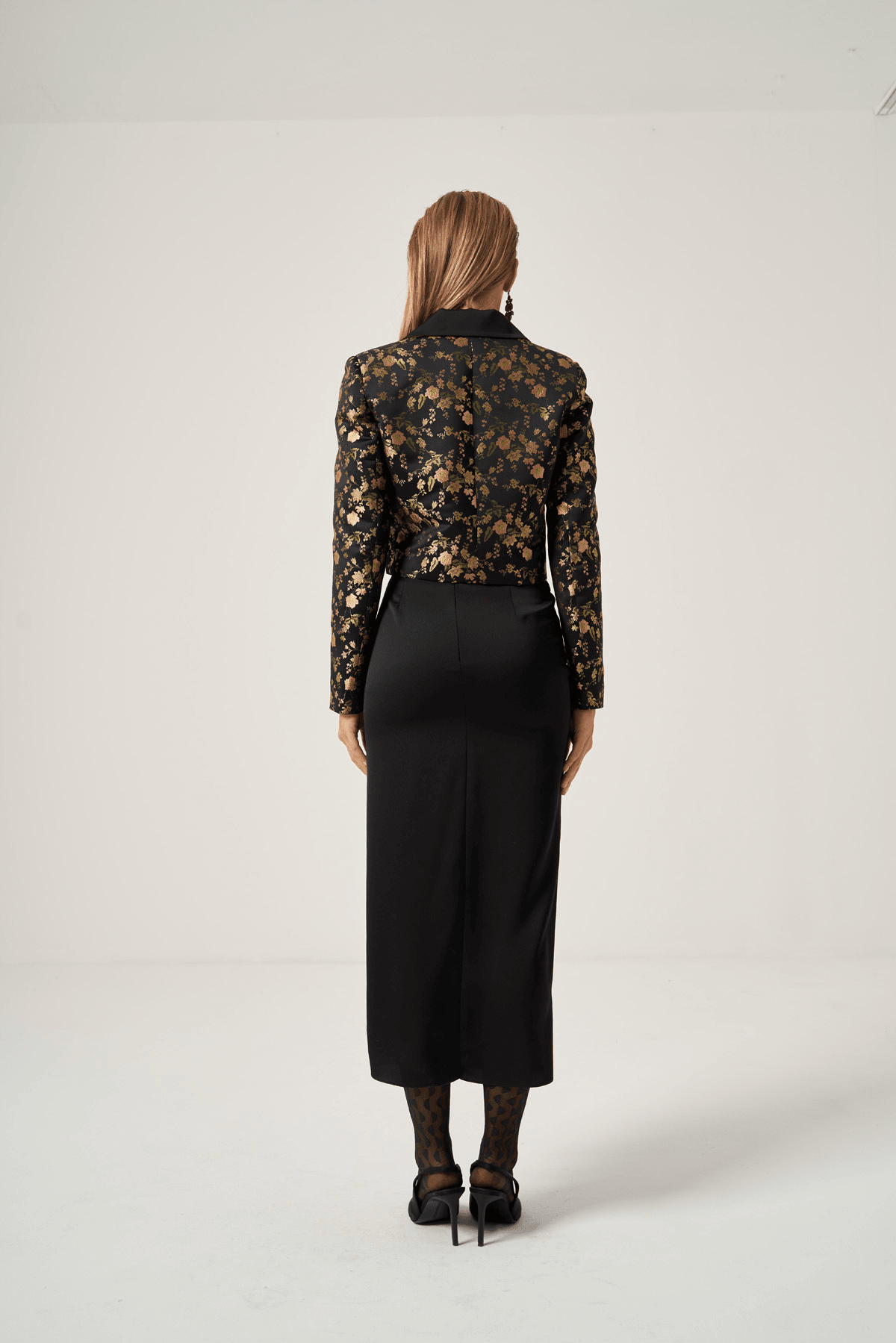 Saten Volan Detaylı Etek 4806 