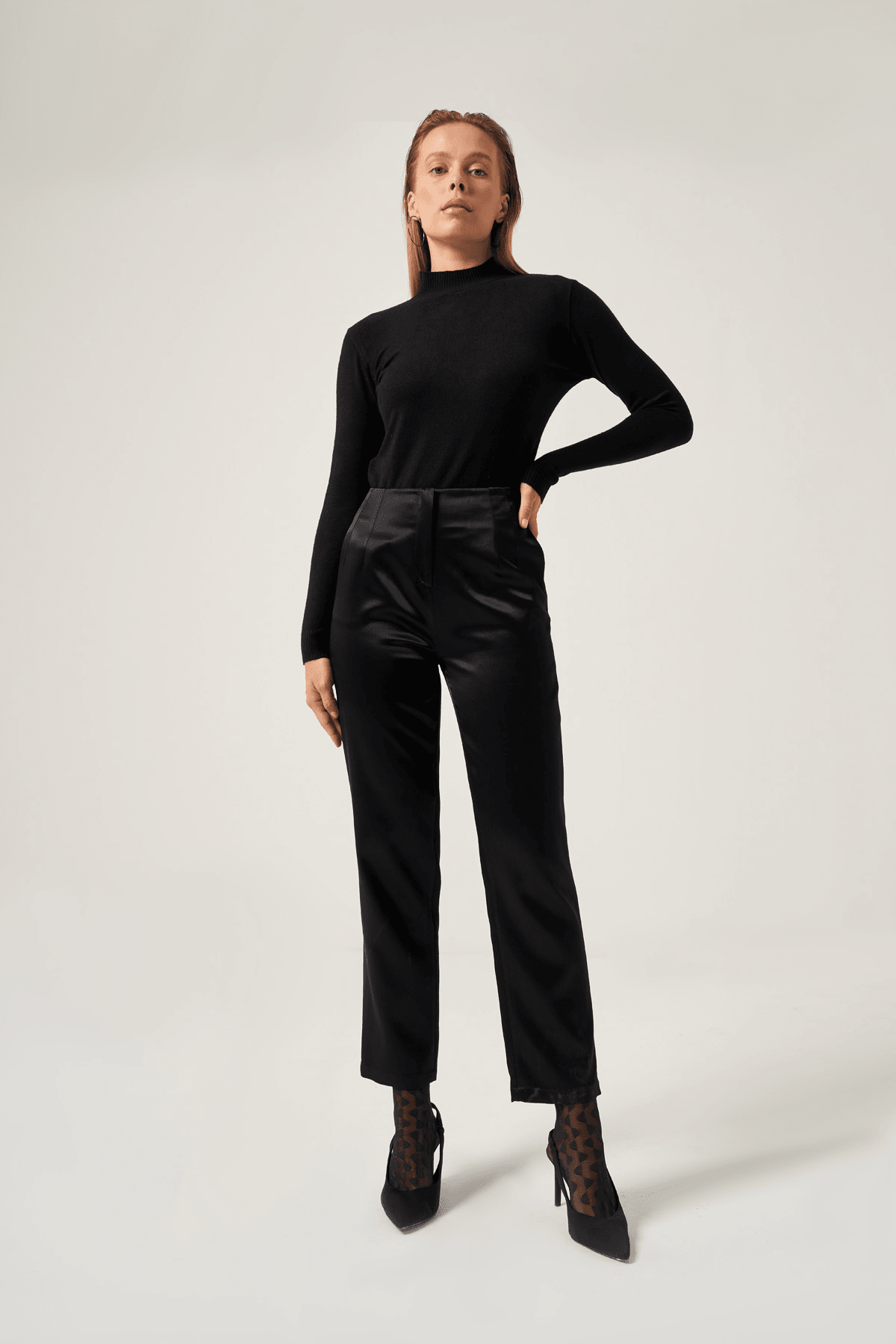 Pensli Saten Pantolon 5804