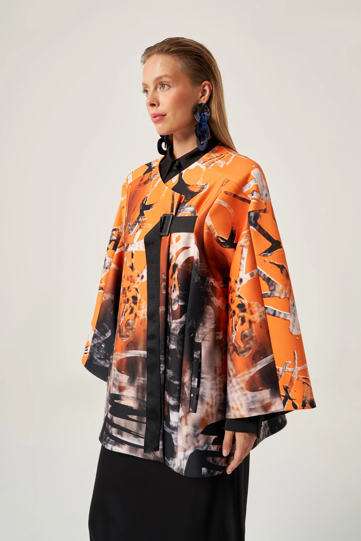 Desenli Kısa Mont 1806