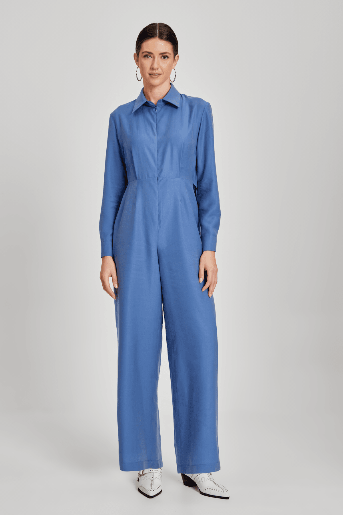 Pantolon Bluz Görünümlü Tulum 5107 - İNDİGO