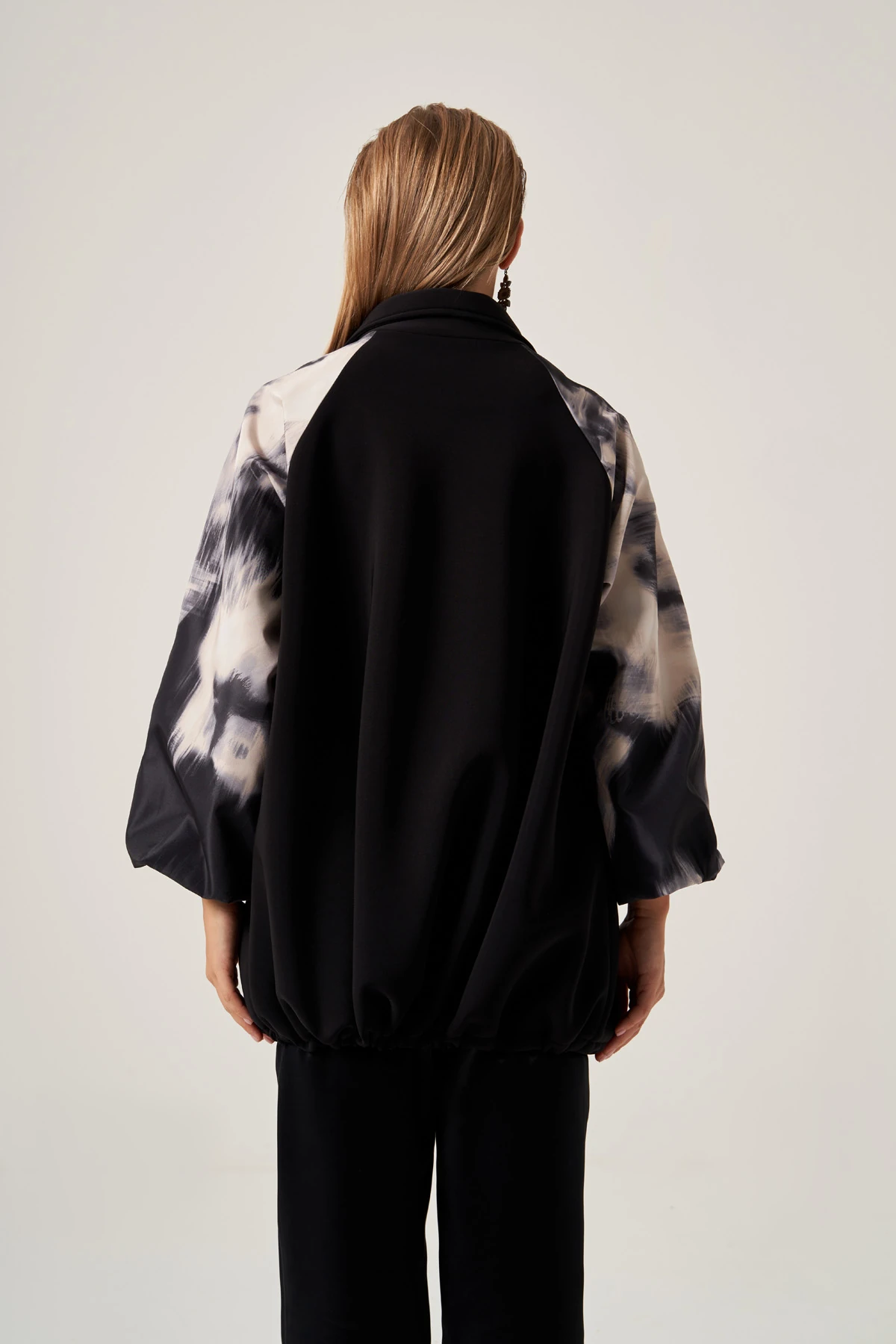 Batik Desenli Oversize Bomber Mont 1804