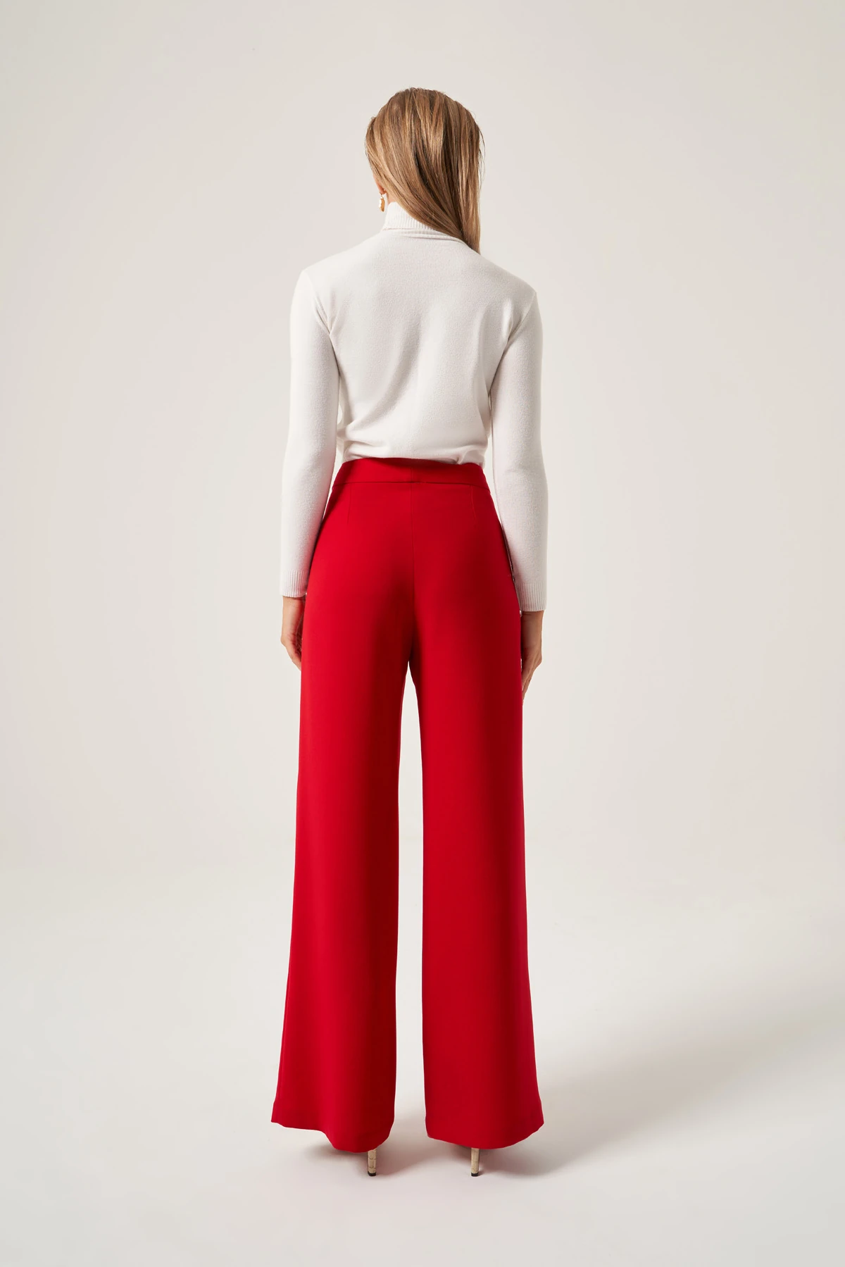Geniş Paçalı Krep Pantolon 5603