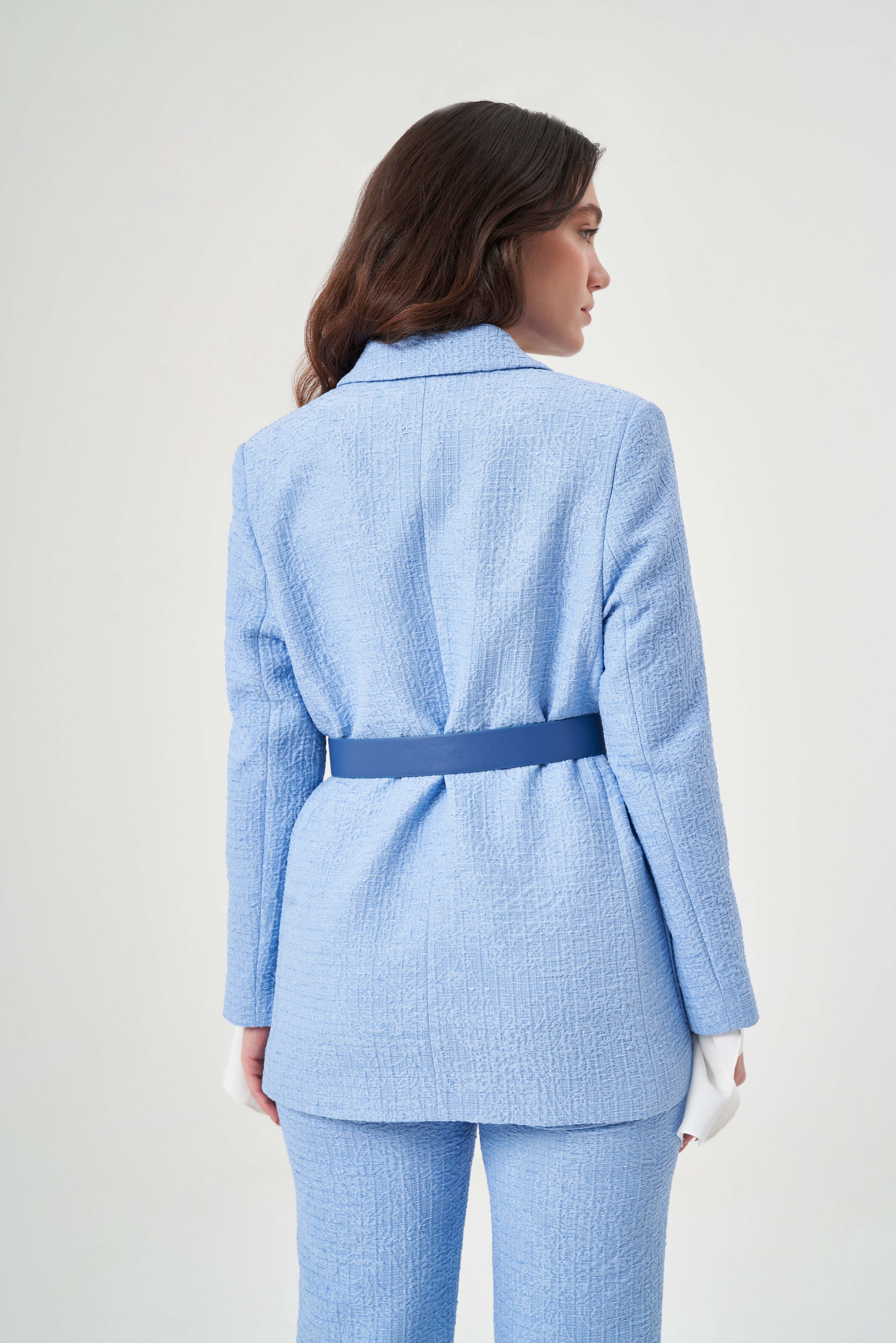 Jakar Dokulu Kemerli Blazer 6710