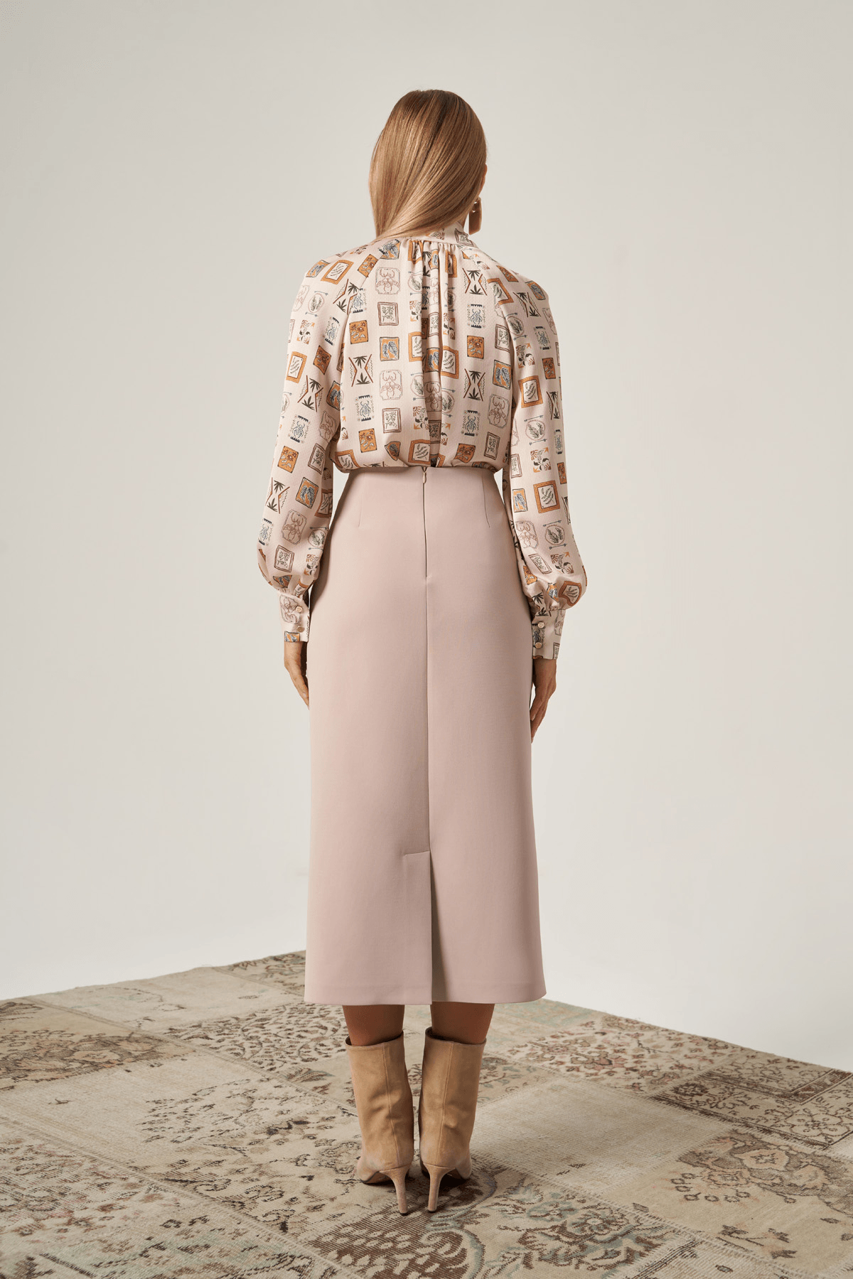 Yüksek Bel Kalem Etek 4818