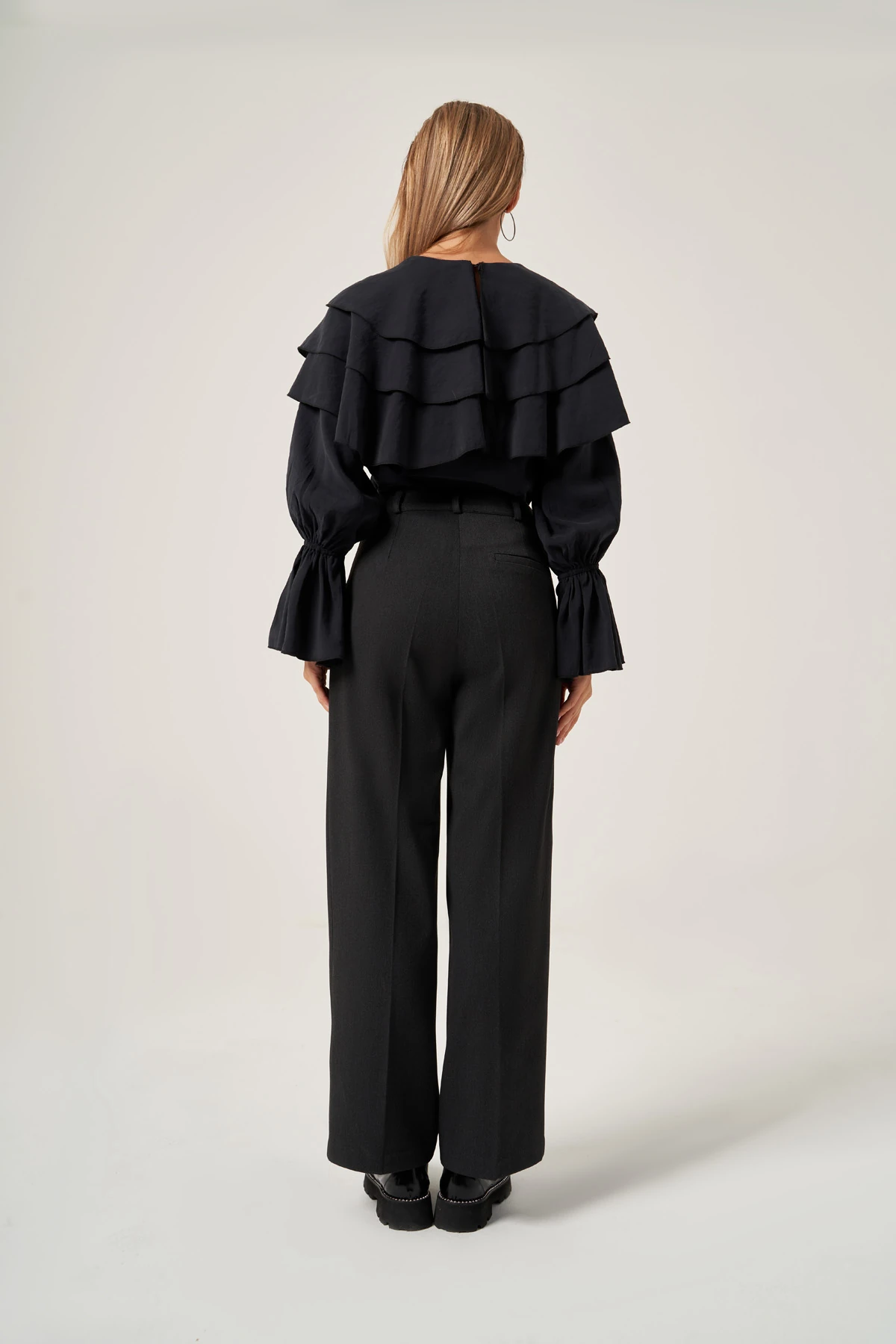 Volanlı Modal Bluz 3812