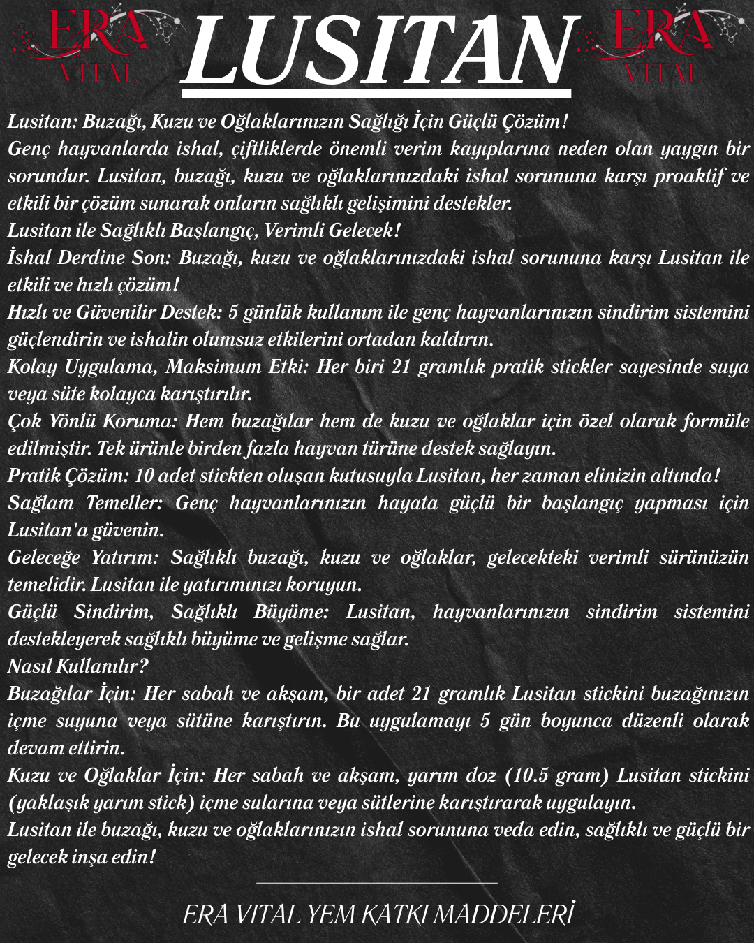 LUSITAN (İshal Kesici)