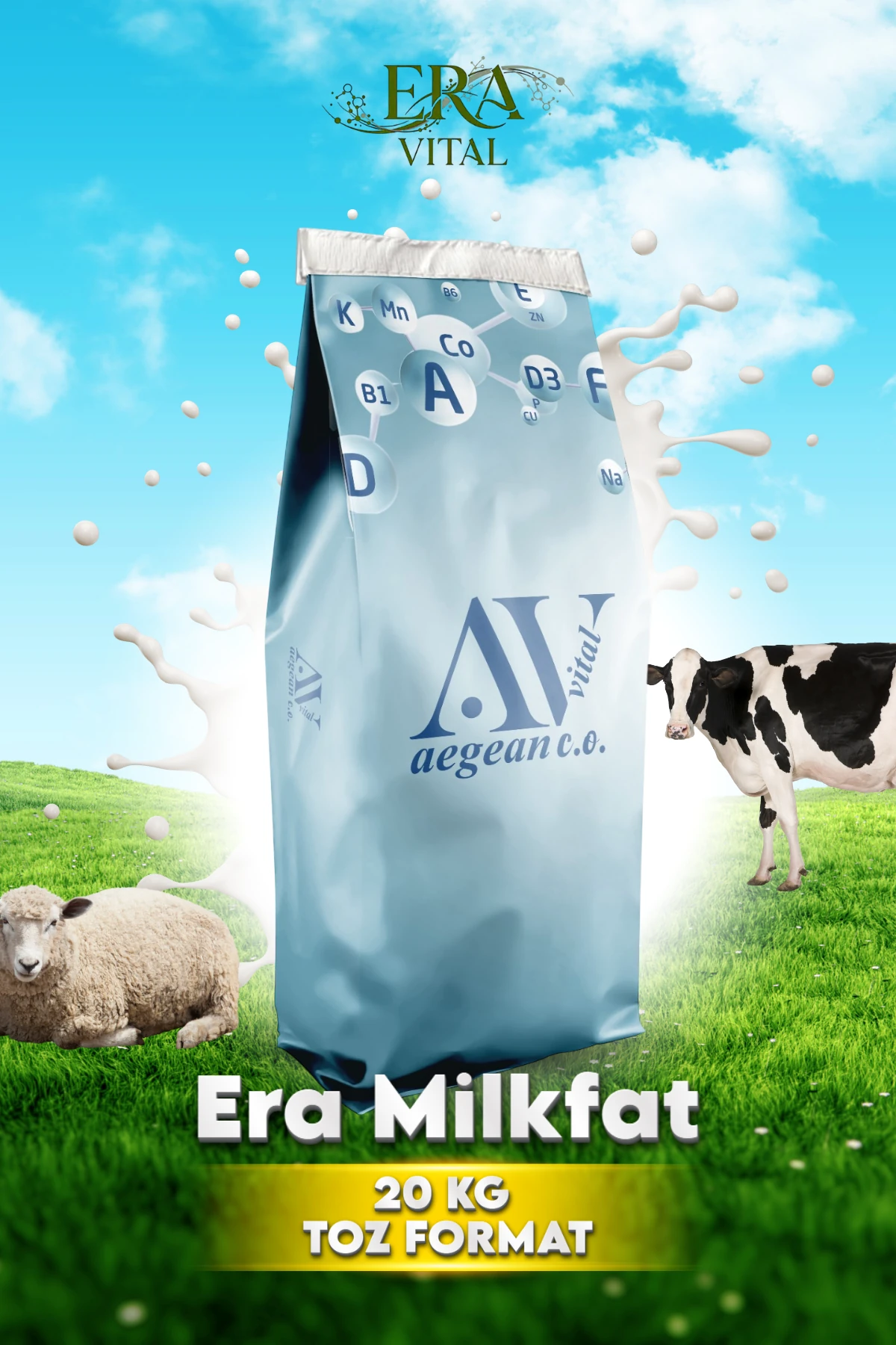 ERA ACTION – Yüksek Proteinli Premiks Yem Katkıları | Süt Verimi ve Performans Artırıcı Formül