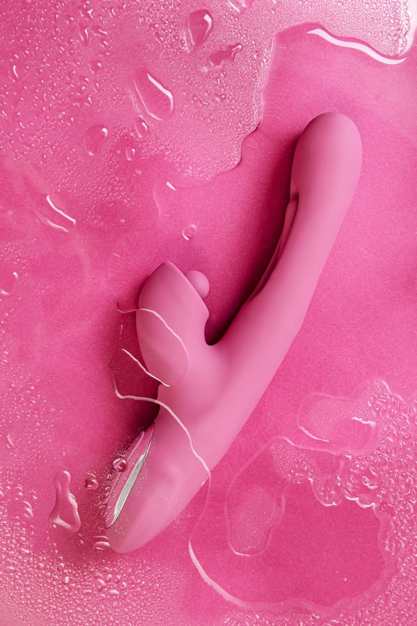 MONTI TOP BAŞLIKLI VE DARBE ETKİLİ KLİTORİS UYARICI VİBRATÖR DİLDO