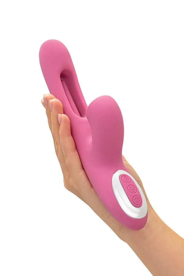 MONTI TOP BAŞLIKLI VE DARBE ETKİLİ KLİTORİS UYARICI VİBRATÖR DİLDO