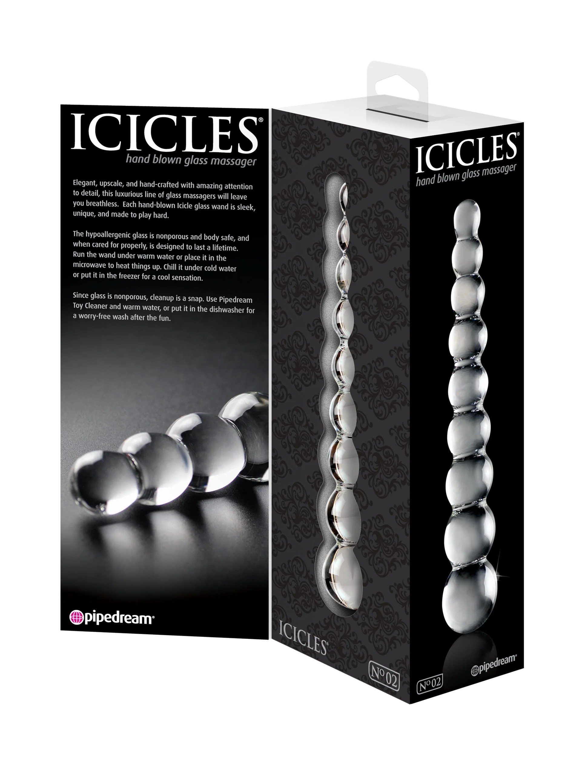 ICICLES NO 02 ŞEFFAF CAM DİLDO