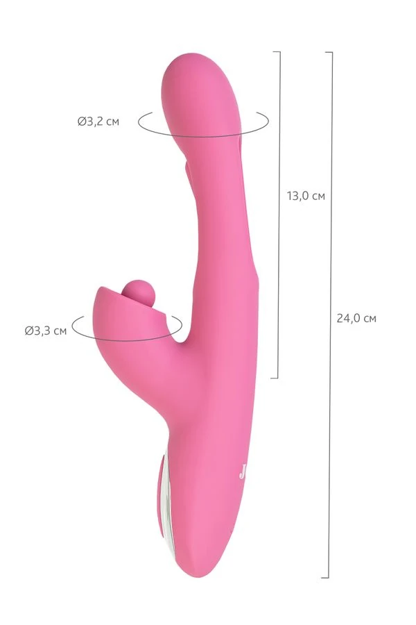 MONTI TOP BAŞLIKLI VE DARBE ETKİLİ KLİTORİS UYARICI VİBRATÖR DİLDO