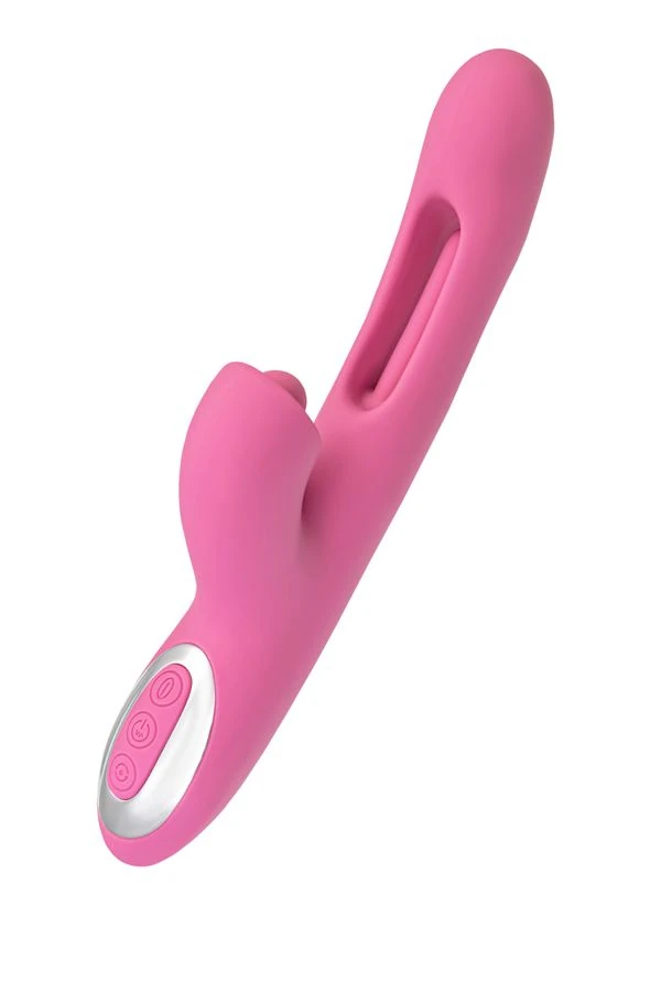 MONTI TOP BAŞLIKLI VE DARBE ETKİLİ KLİTORİS UYARICI VİBRATÖR DİLDO