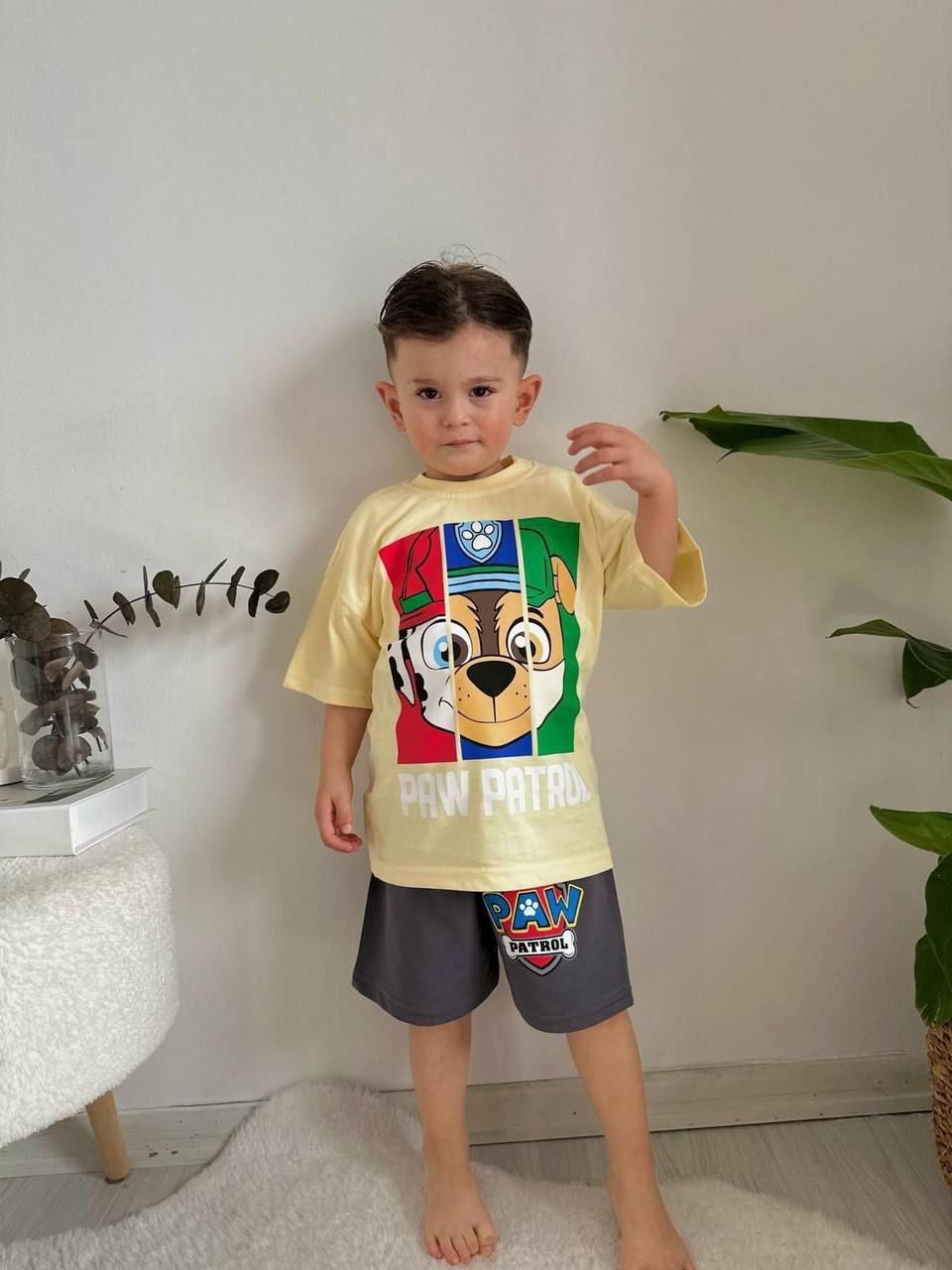 Paw Patrol Antrasit Şortlu Takım