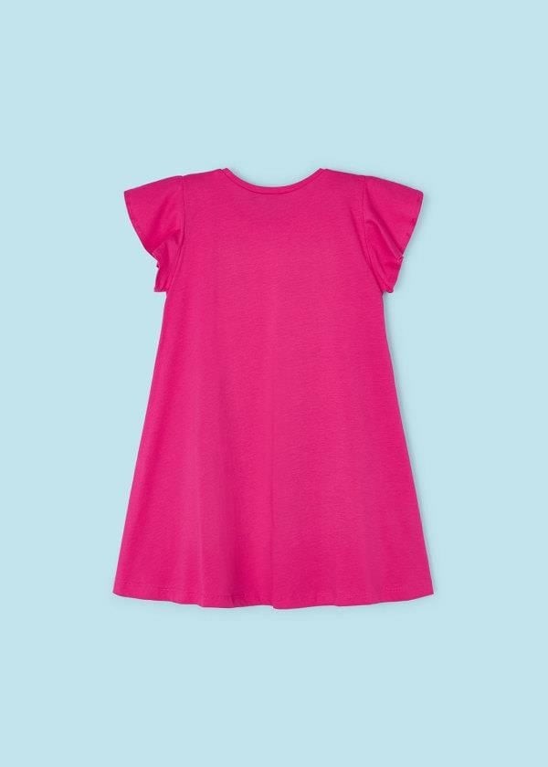 Pembe Çantalı Elbise