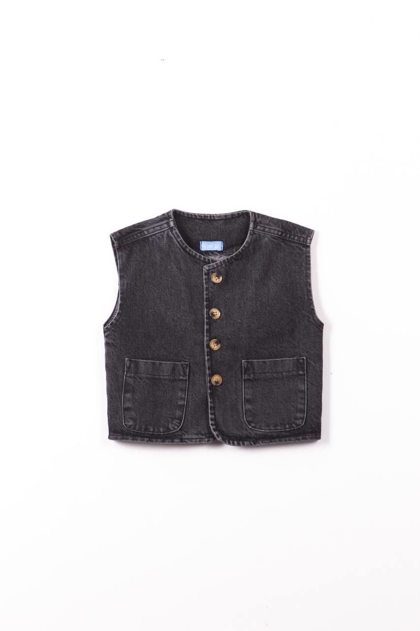 La'ciel Paris Unisex Siyah Kot Yelek