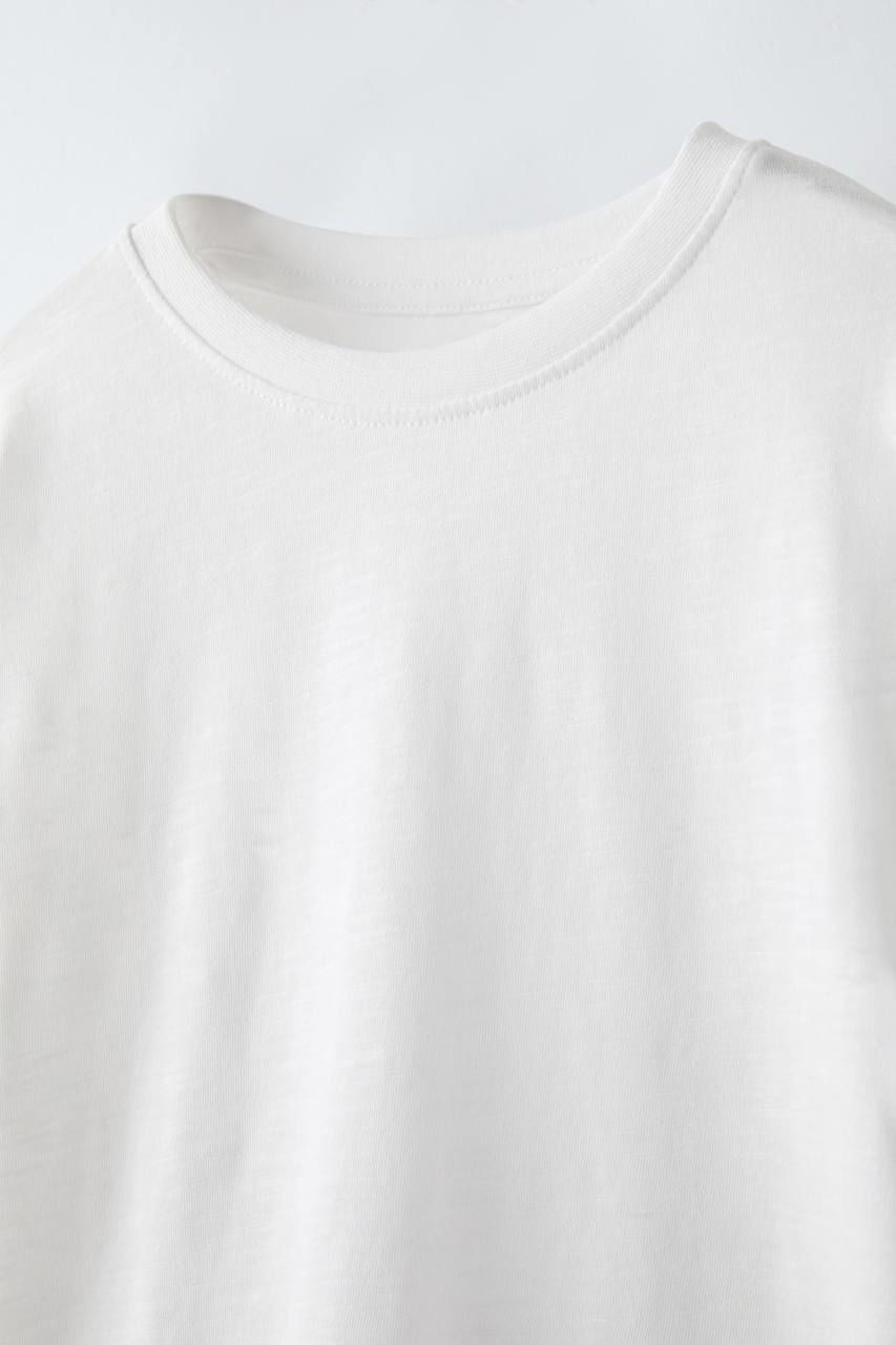 La’ciel Paris %100 Pamuk Basic Uzun Kollu Beyaz Tshirt