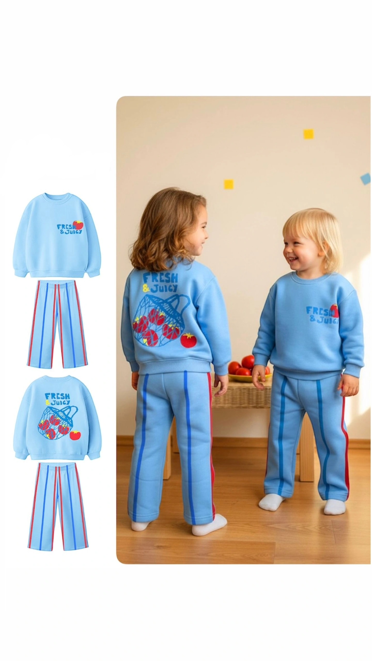 Mavi Fresh & Juicy Baskılı Takım
