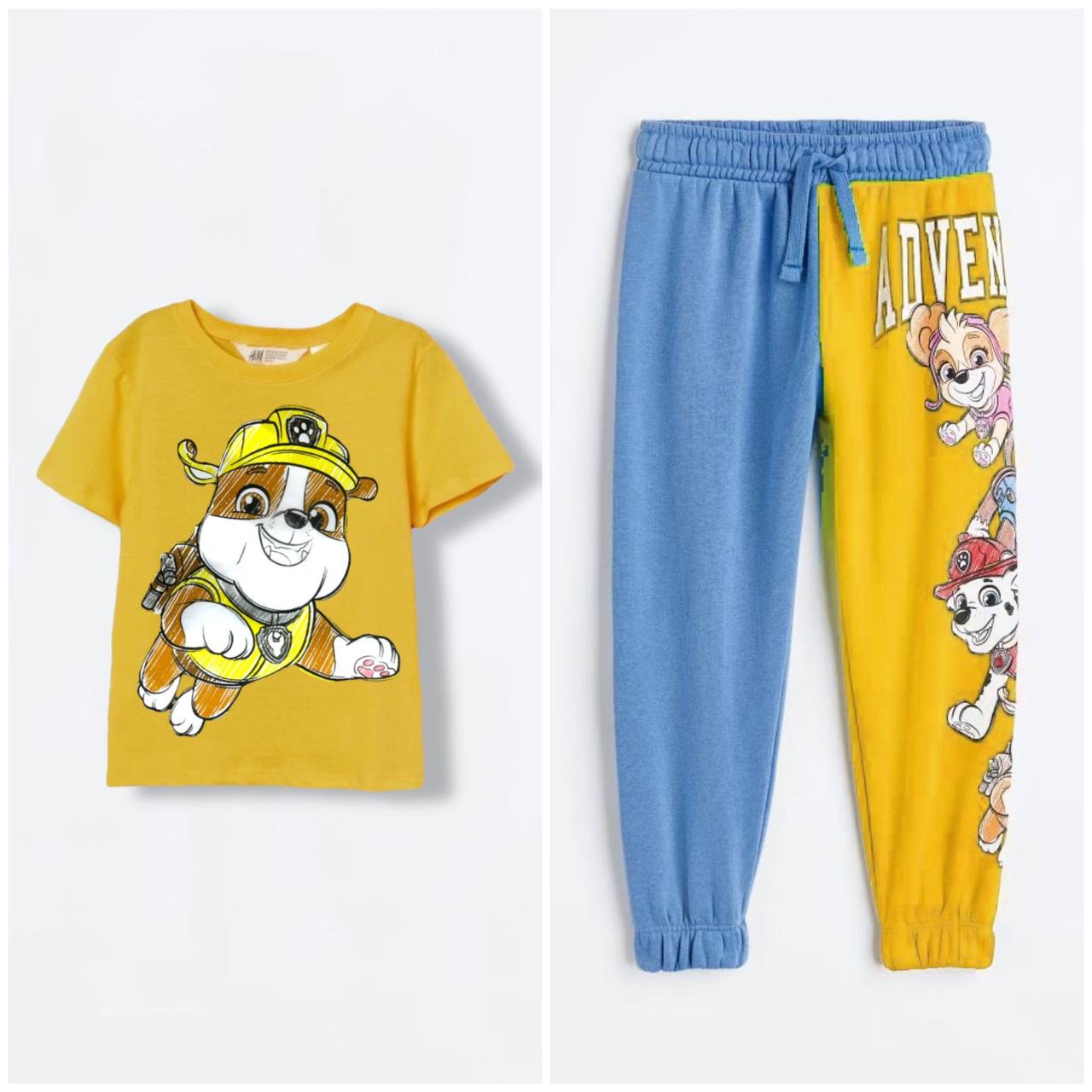 Sarı Mavi Paw Patrol Rubble Takım