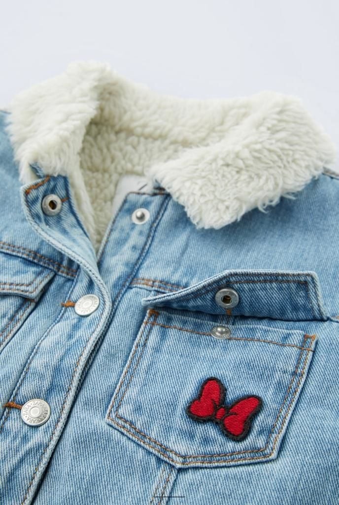 Disney İçi Yünlü Kot Mont
