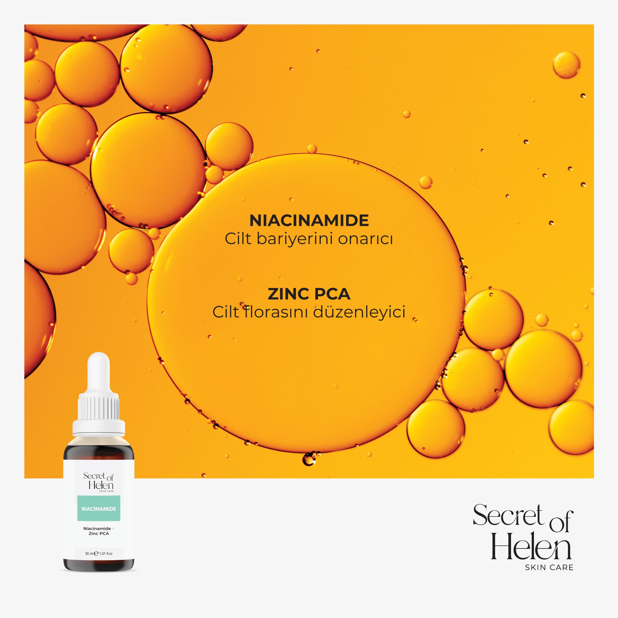 Niacinamide Serum 30ml | Gözenek, Sivilce ve Siyah Nokta Karşıtı