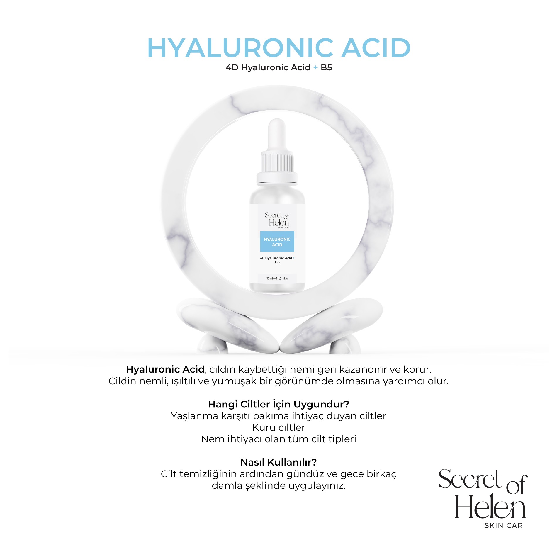 Hyaluronik Asit Serum 30ml | Yoğun Nemlendirici