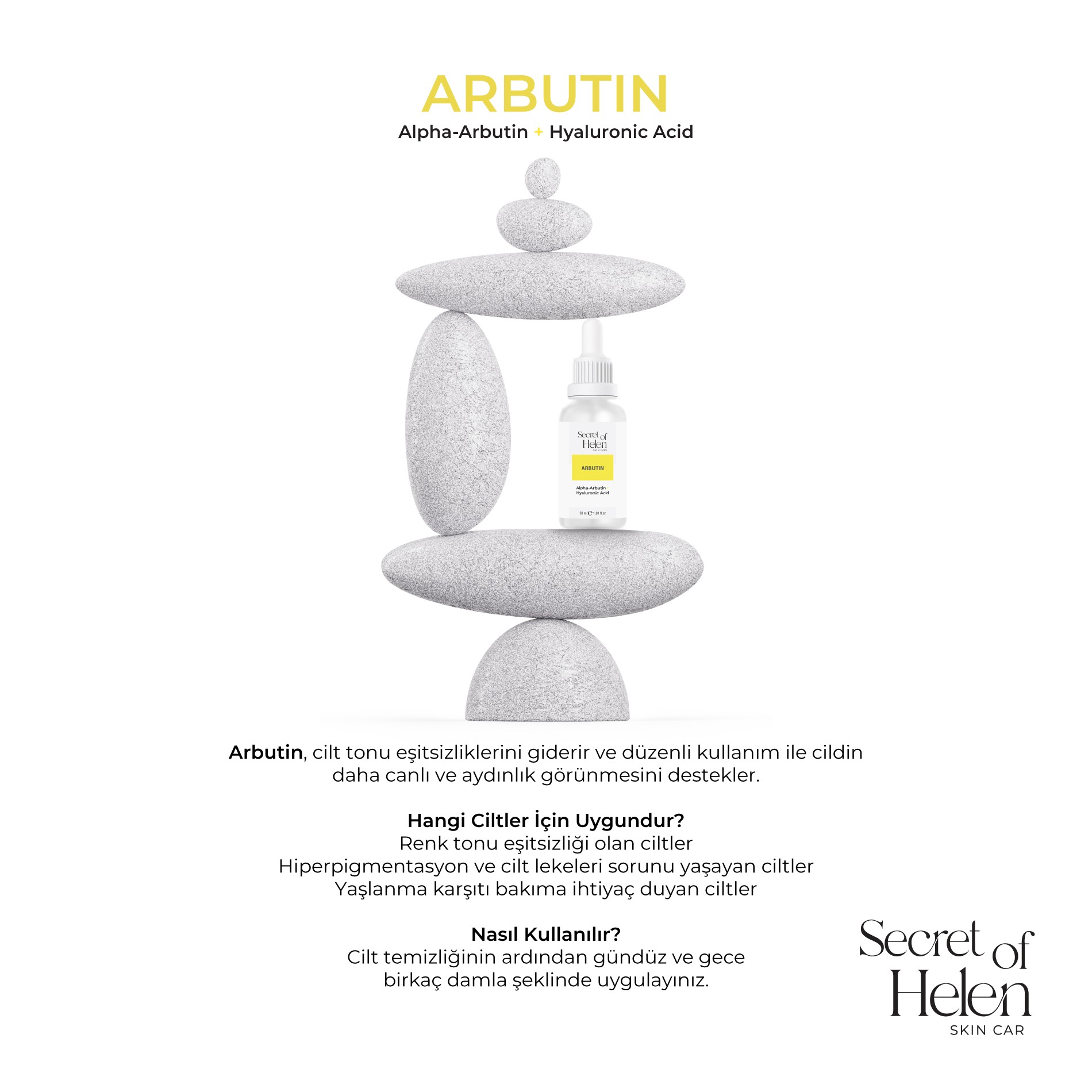 Arbutin Serum 30ml | Aydınlatıcı ve Leke Görünümü Azaltıcı