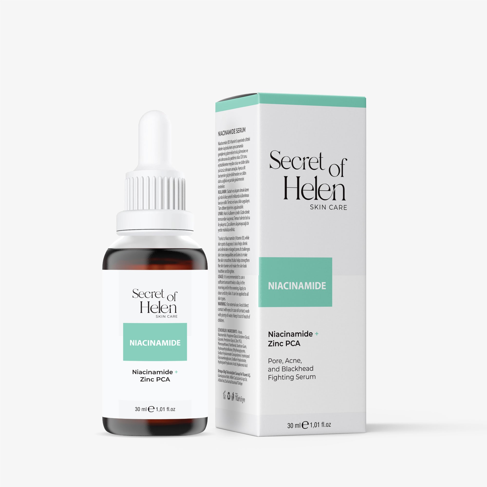 Niacinamide Serum 30ml | Gözenek, Sivilce ve Siyah Nokta Karşıtı