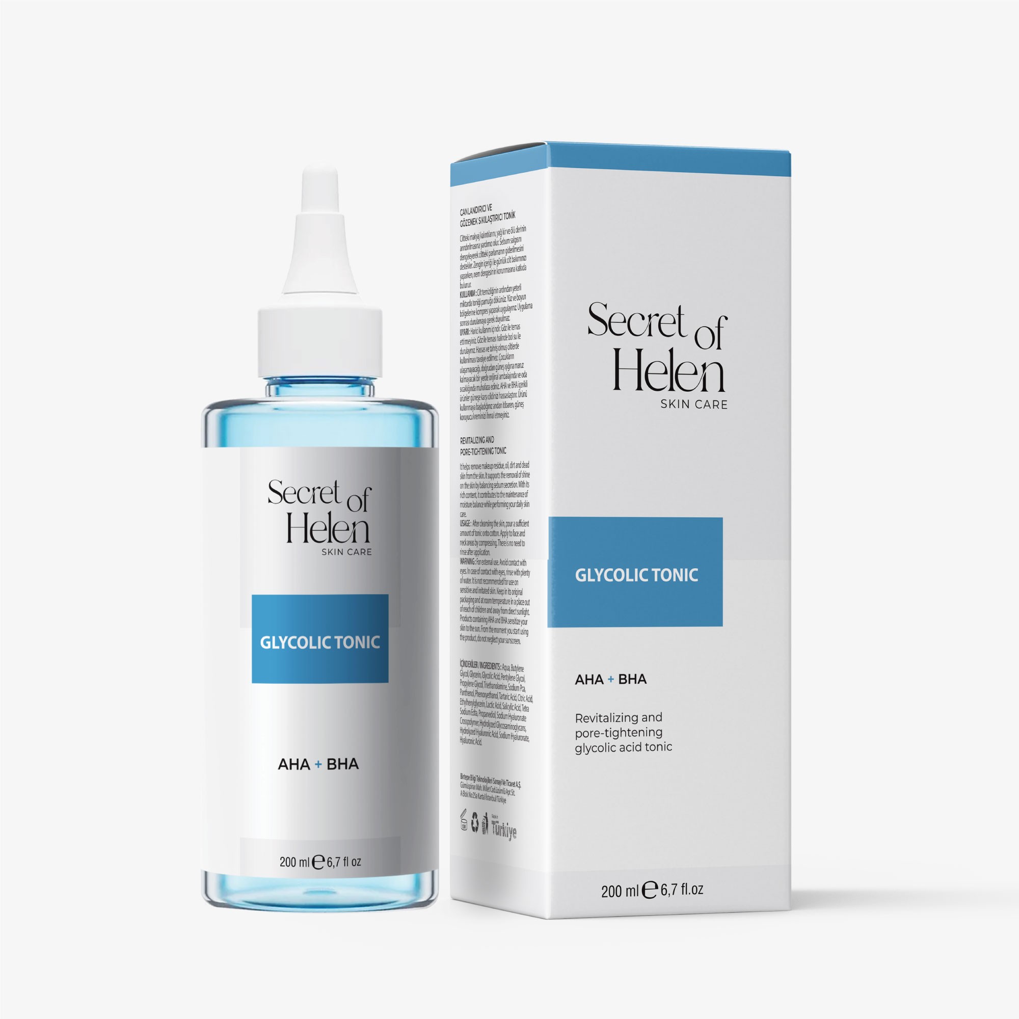 Glikolik Asit Tonik 200 ml | Canlandırıcı, Gözenek Sıkılaştırıcı 