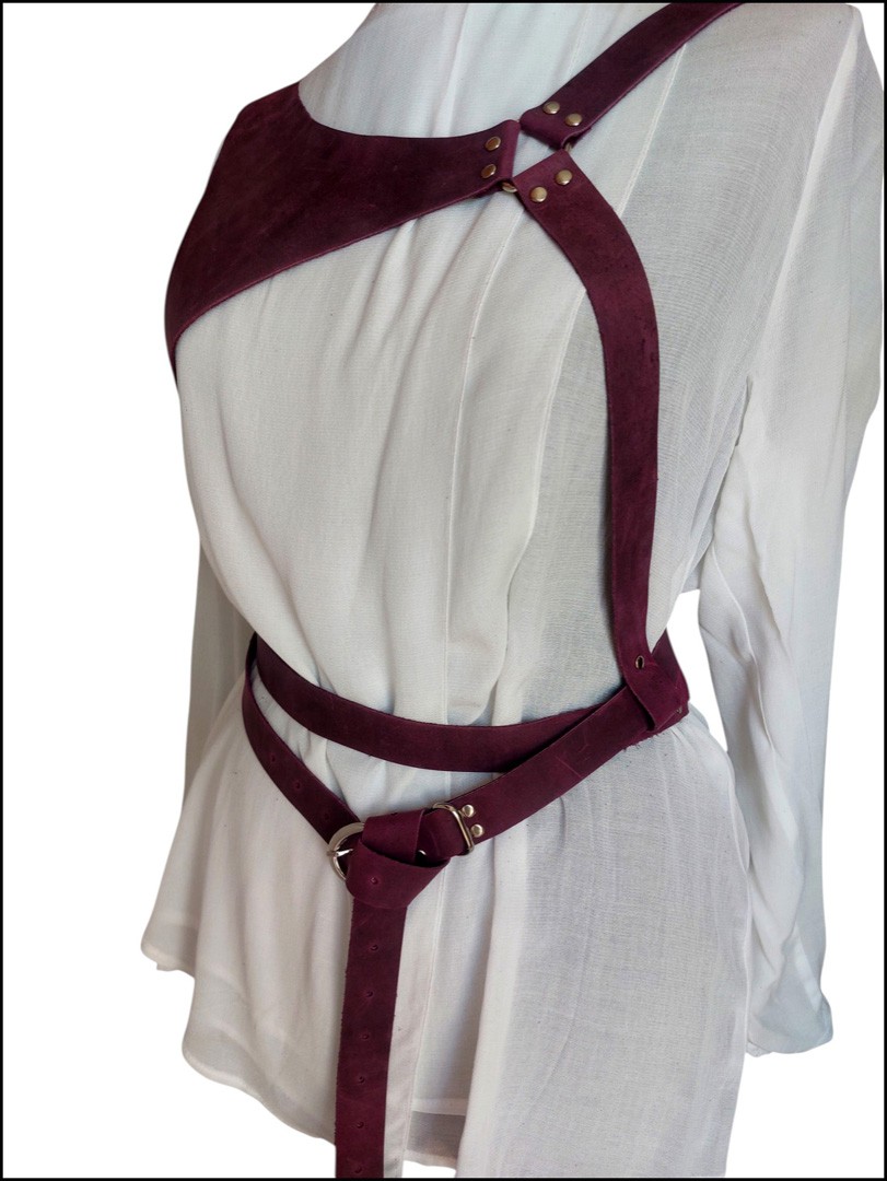 Harness Kemer, Göğsü Üçgen Formlu, Mor