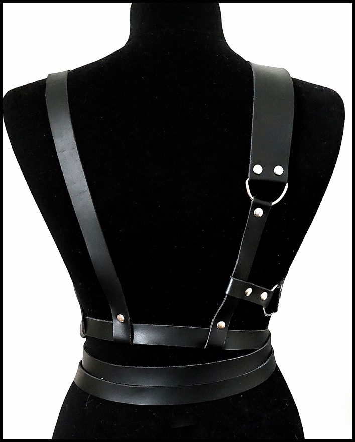 Harness Kemer, Göğsü Üçgen Formlu- Siyah