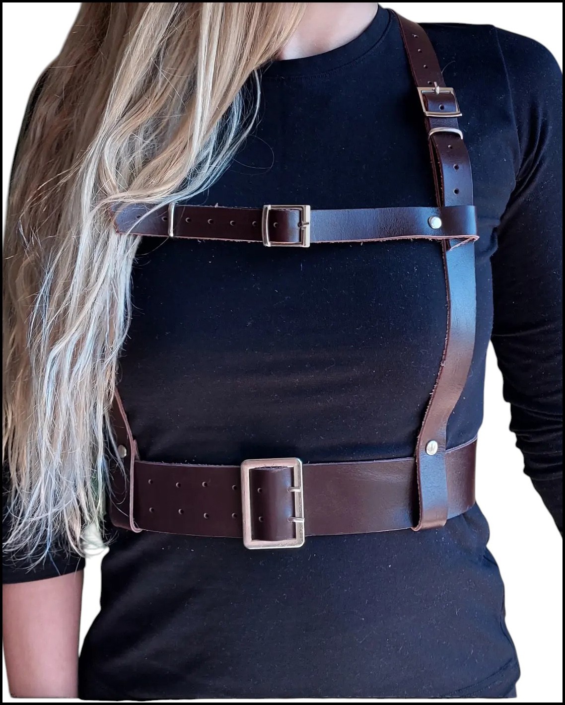 Harness Kemer, Önü Bantlı-Kahverengi