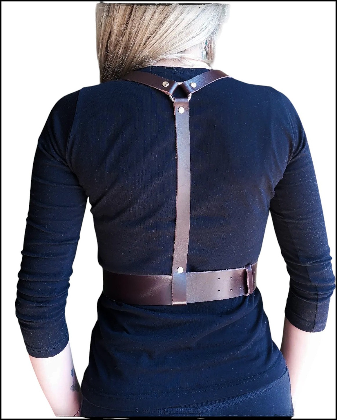Harness Kemer, Önü Bantlı-Kahverengi