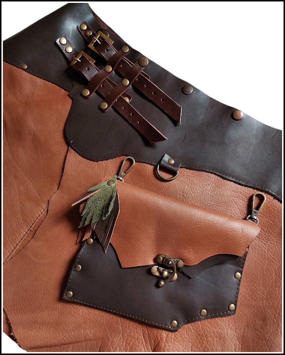Kahve-Taba Deri Set 