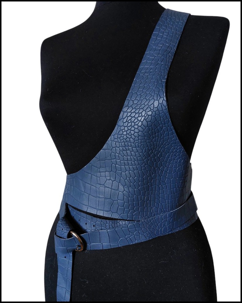 Harness Kemer, Önü ve Arkası Üçgen Formlu-Mavi 