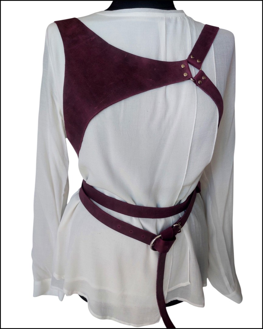 Harness Kemer, Göğsü Üçgen Formlu, Mor