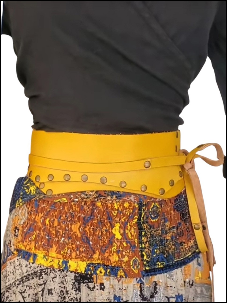 Deri Kuşak-Sarı