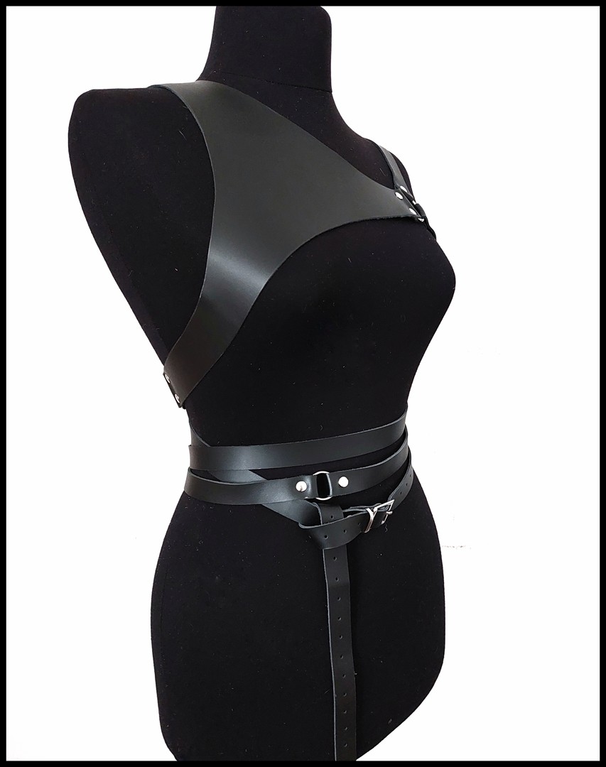 Harness Kemer, Göğsü Üçgen Formlu- Siyah