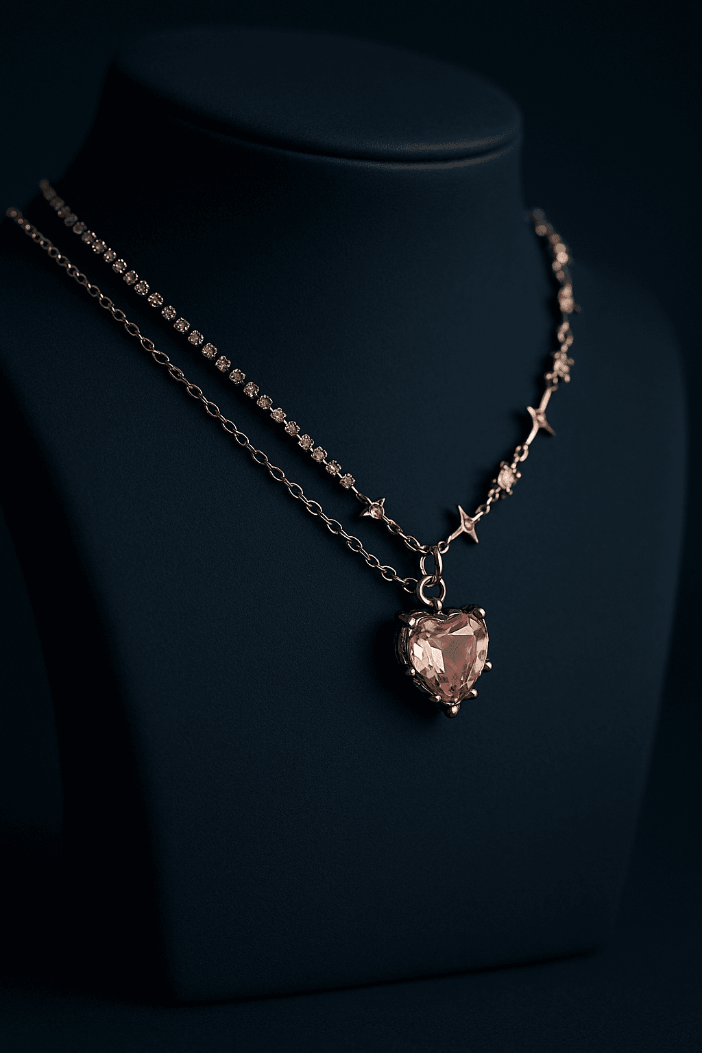 Pink Heart Necklace