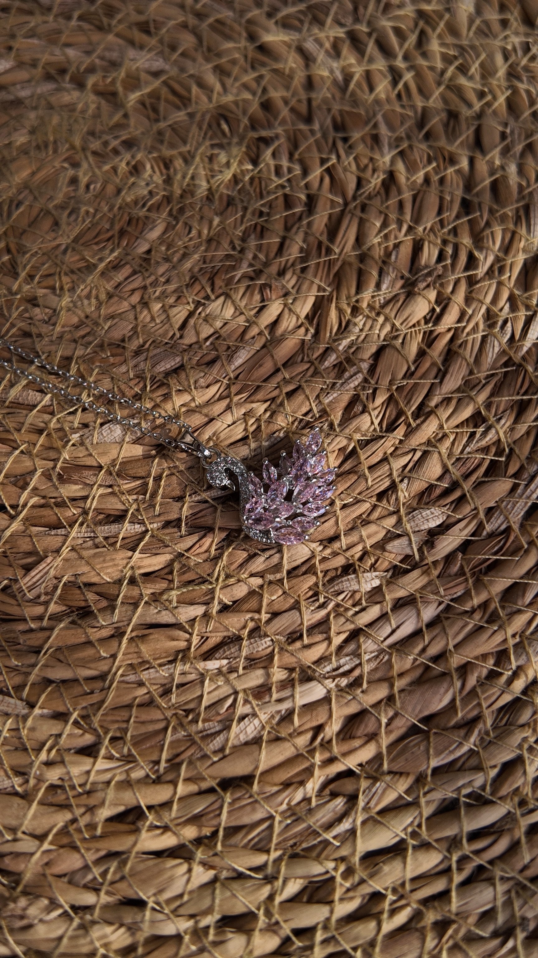 Swan Amethyst Necklace