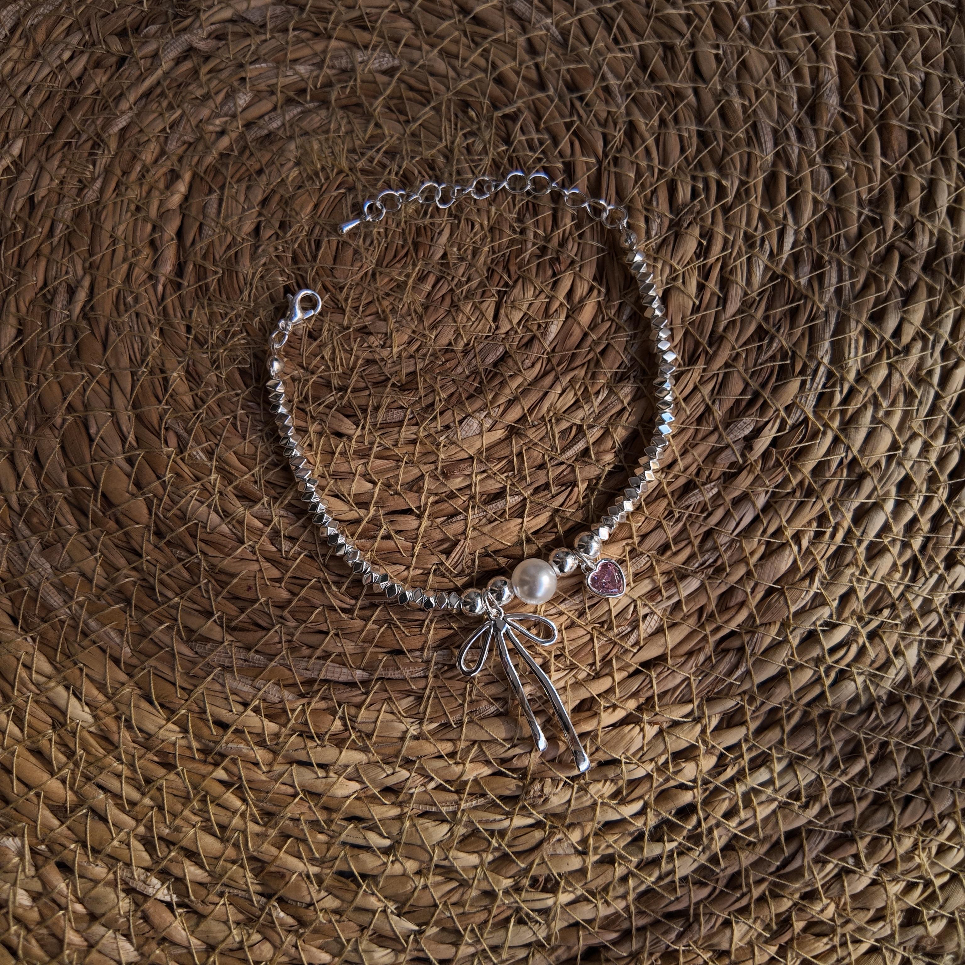Ribbon Heart Bracelet