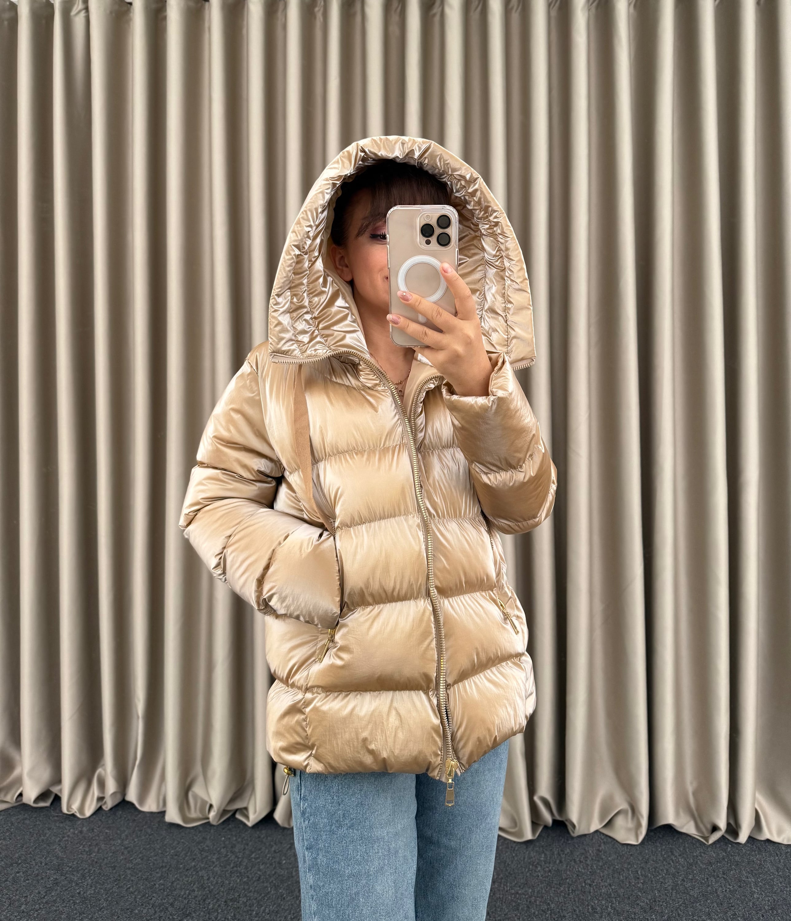 Gold Şişme Mont